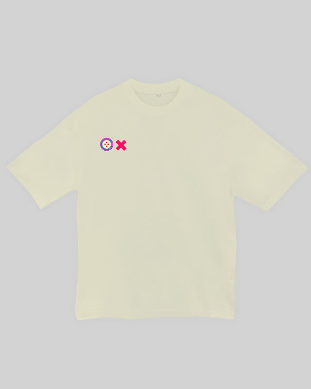 Anti anxiety character graphic t-shirt oversized streetwear Gabriel Emmanuele Australia front tshirt view.