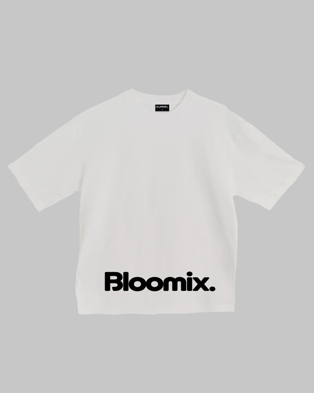 Bloomix character graphic t-shirt oversized streetwear Gabriel Emmanuele Australia front tshirt view.