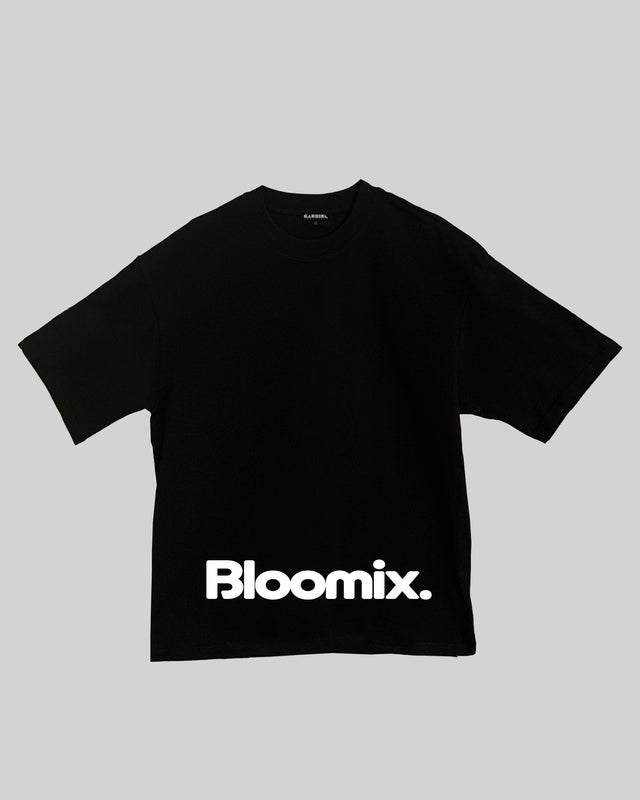 Bloomix character graphic t-shirt oversized streetwear Gabriel Emmanuele Australia front tshirt view.
