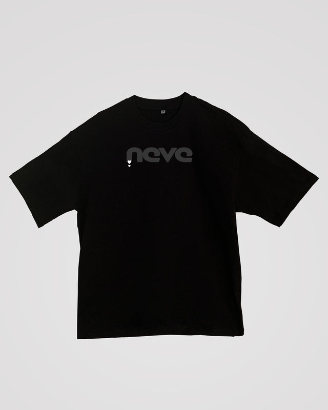 Neve character graphic t-shirt oversized streetwear Gabriel Emmanuele Australia front tshirt view.